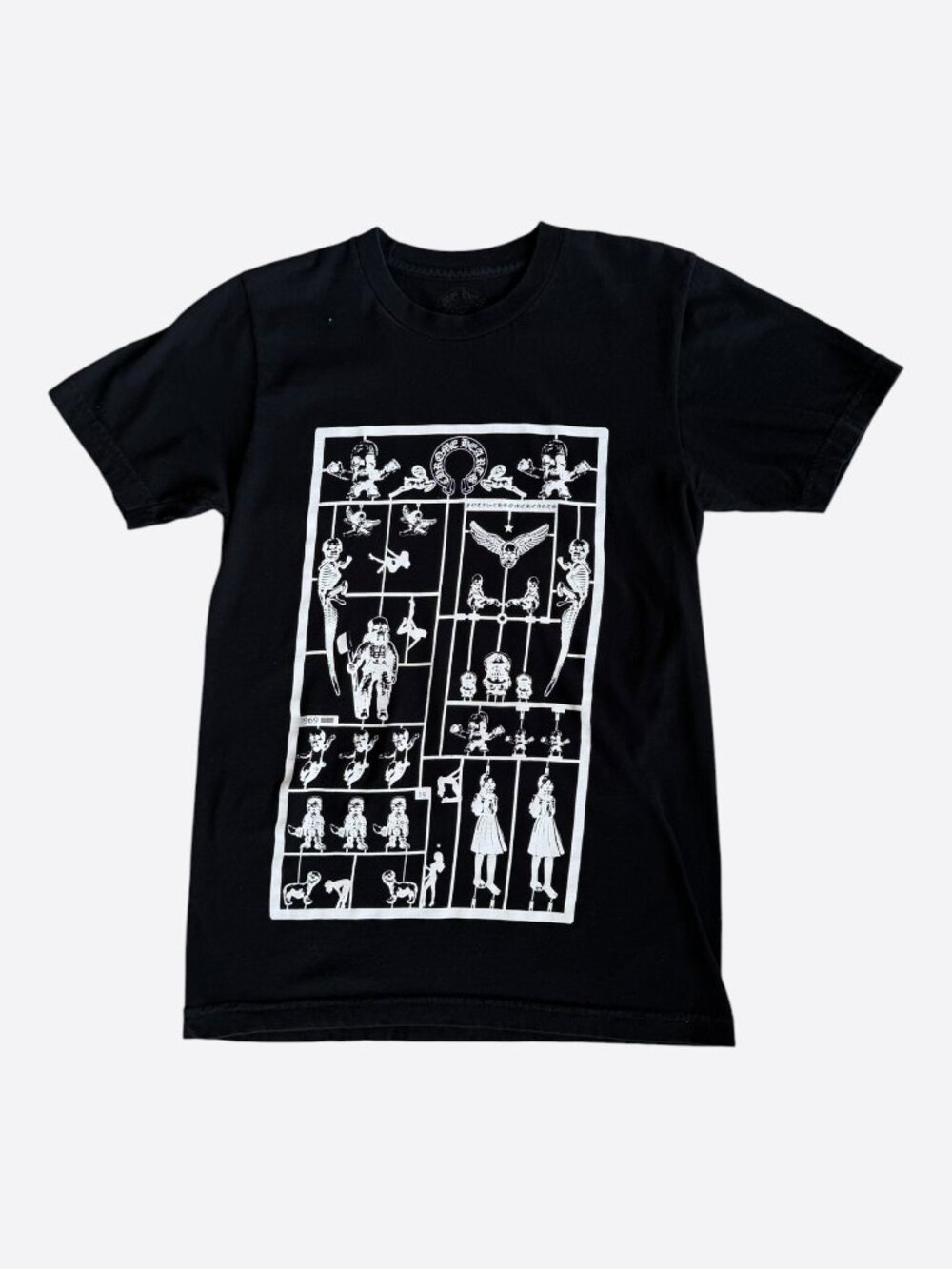Chrome Hearts Black & White Foti Graphic T-Shirt